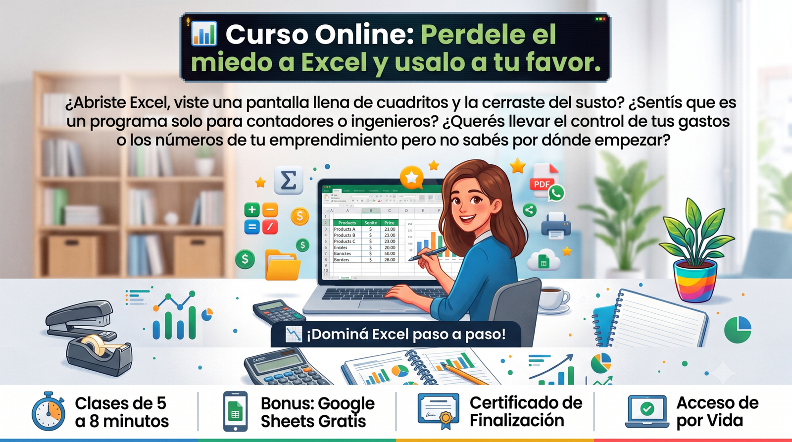 Perdele el miedo a Excel y usalo a tu favor